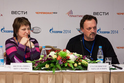 Член жюри Нина Зверева и Виктор Гусев